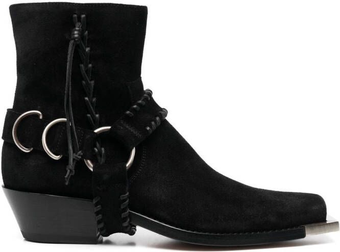 Buttero 55mm suede cowboy boots Black