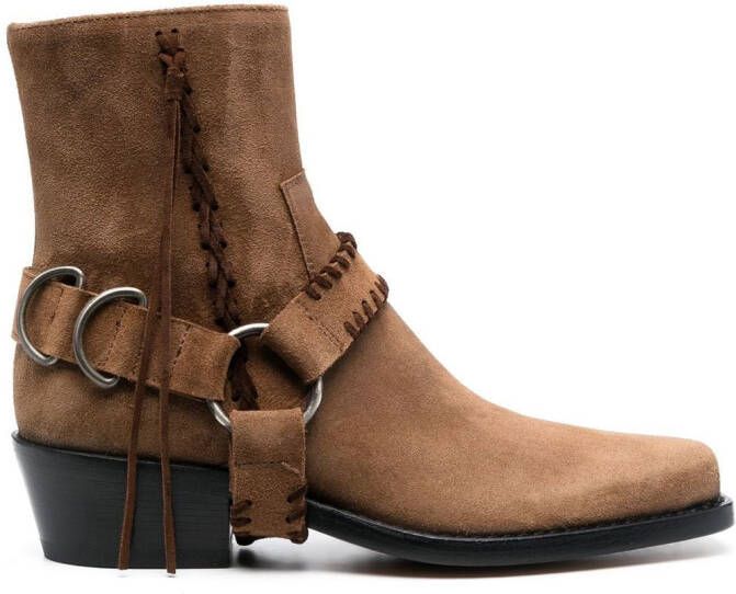 Buttero suede 45mm ankle boots Brown