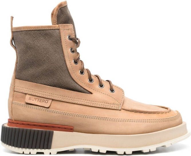 Buttero Uga lace-up ankle boots Brown