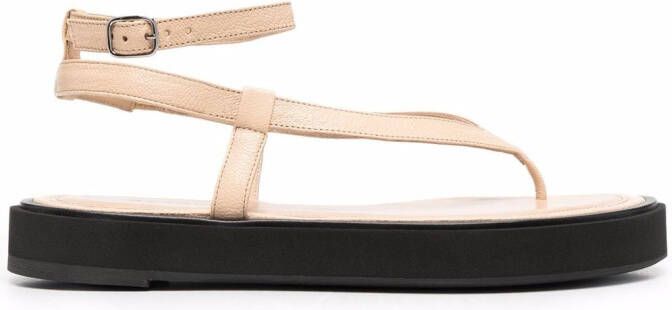 BY FAR Cece flatform sandals Neutrals