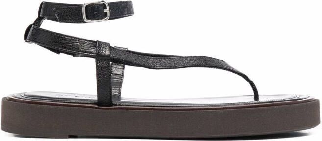 BY FAR Cece wraparound sandals Black