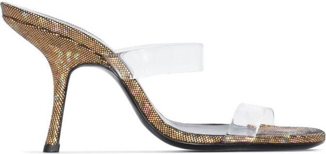 BY FAR Clara 95mm sandals Neutrals