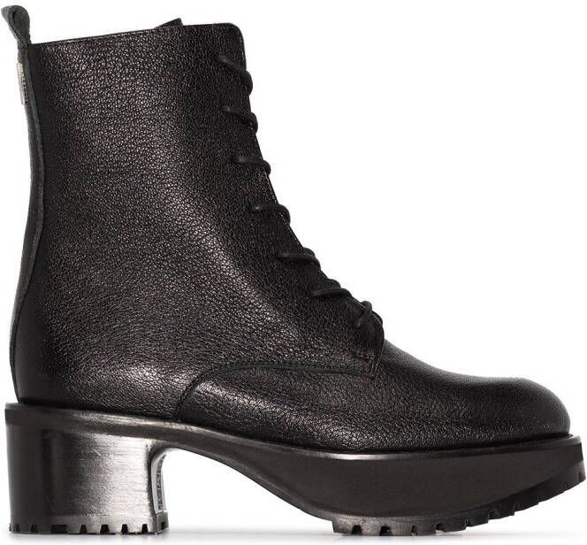BY FAR Cobain 60mm platform boots Black