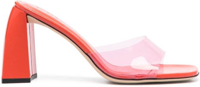 BY FAR 100mm Michele sandals Orange