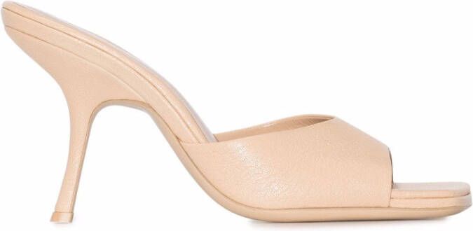 BY FAR Mora 115mm open-toe sandals Neutrals