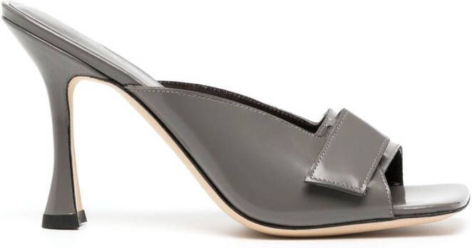 BY FAR Olivia 100mm sandals Grey
