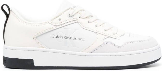 Calvin Klein Jeans logo-debossed panelled sneakers White