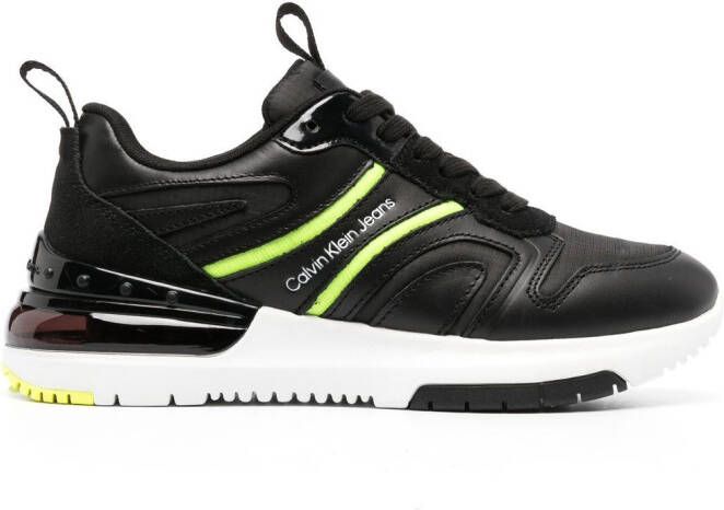 Calvin Klein Jeans logo-print lace-up sneakers Black