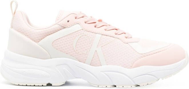 Calvin Klein Jeans logo-print low-top sneakers Pink