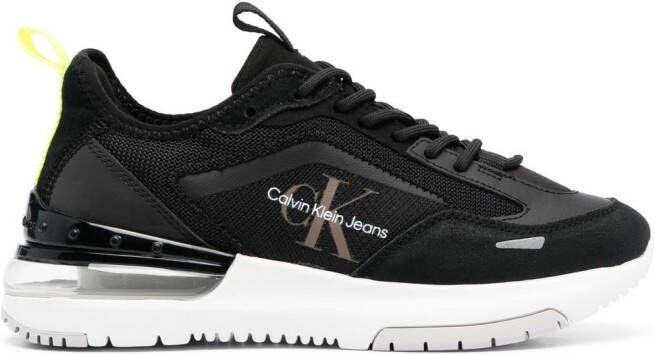 Calvin Klein Jeans logo-print panelled sneakers Black