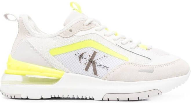 Calvin Klein Jeans logo-print panelled sneakers White