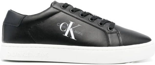 Calvin Klein Jeans low-top leather sneakers Black