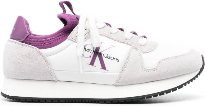 Calvin Klein Jeans side logo-print low-top sneakers White