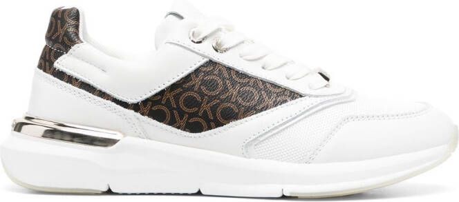 Calvin Klein logo print low-top sneakers White