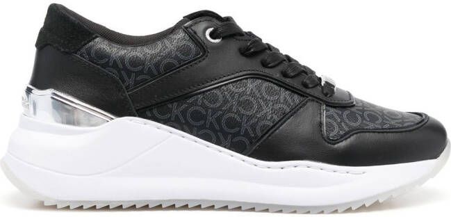 Calvin Klein panelled low-top sneakers Black