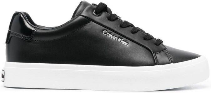 Calvin Klein Vulc Nano Fox leather sneakers Black