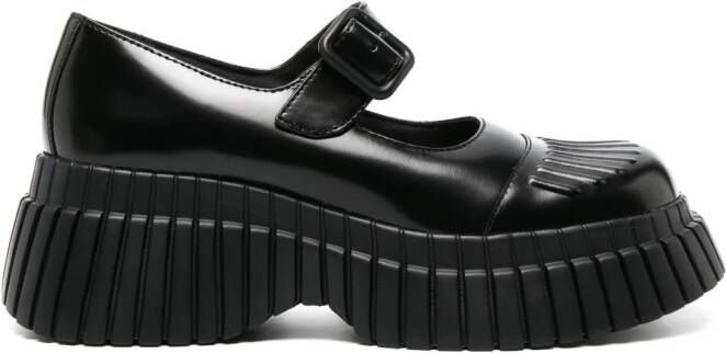 Camper BCN 70mm leather oxford shoes Black