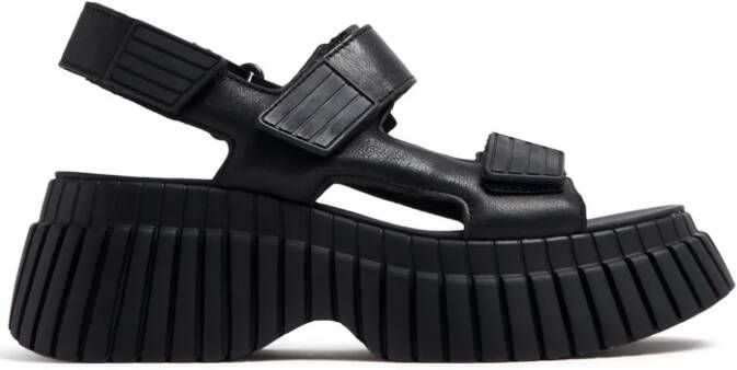Camper BCN platform sandals Black