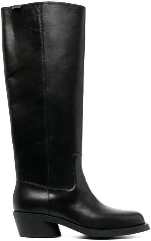 Camper Bonnie 50mm leather boots Black
