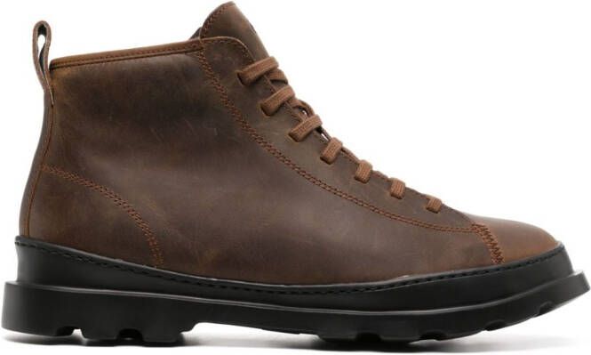 Camper Brutus leather ankle boots Brown