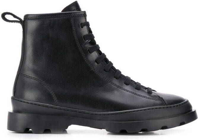 Camper Brutus leather boots Black