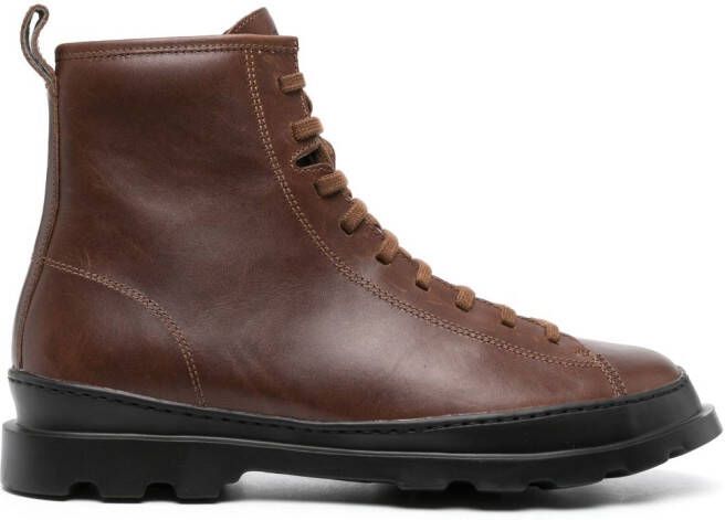 Camper Brutus leather boots Brown