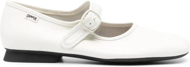 Camper Casi Myra leather ballerina shoes Neutrals
