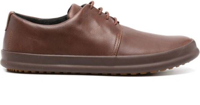 Camper Chasis leather derby shoes Brown