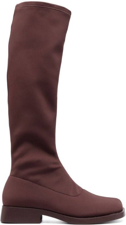 Camper Dana square-toe boots Red