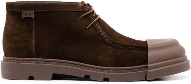 Camper Junction panelled lace-up shoes Brown