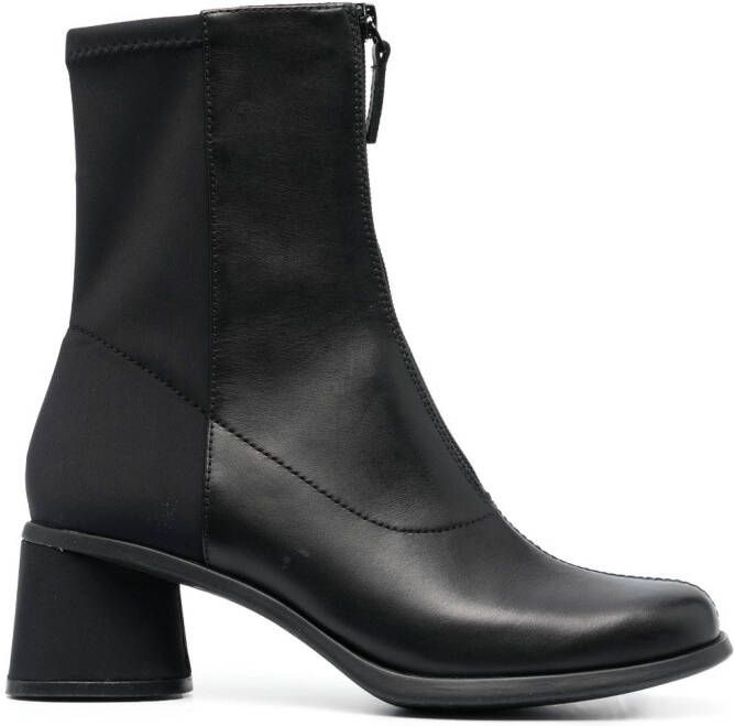 Camper Kiara 60mm round-toe boots Black