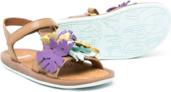 Camper Kids Bicho Twins leather sandals Brown