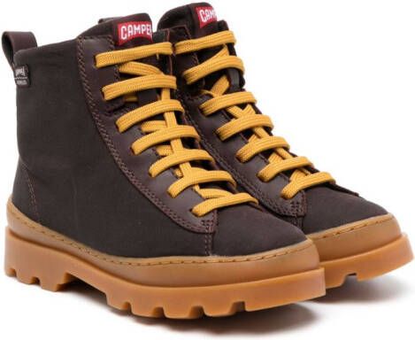 Camper Kids Brutus lace-up boots Brown