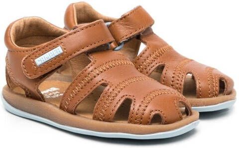 Camper Kids caged touch-strap sandals Brown