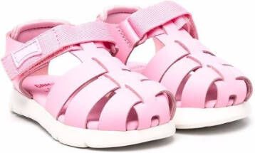 Camper Kids cut-out touch-strap sandals Pink