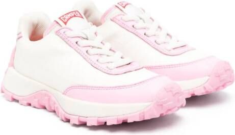 Camper Kids logo-patch lace-up sneakers White