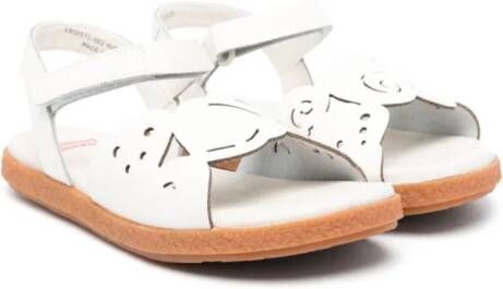 Camper Kids Miko Twins laser-cut detail sandals White