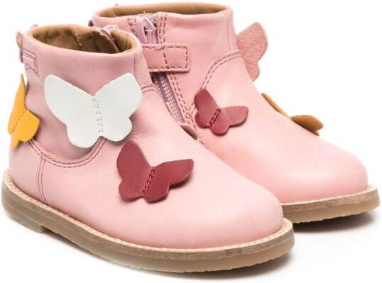 Camper Kids Savina butterfly-applique boots Pink