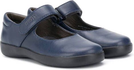 Camper Kids touch strap fastening ballerina shoes Blue