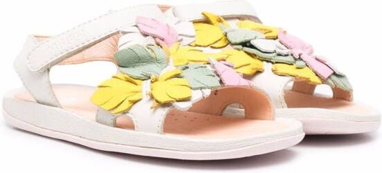 Camper Kids Twins floral open toe sandals White