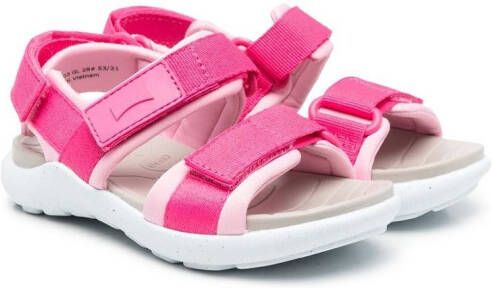 Camper Kids Wous touch strap sandals Pink