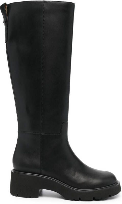 Camper knee-length slip-on boots Black
