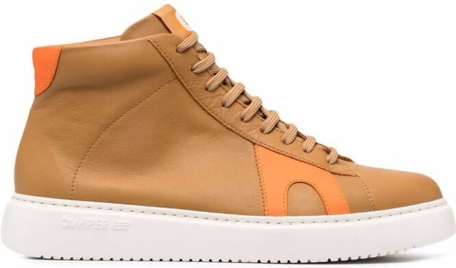 Camper leather lace up boots Brown