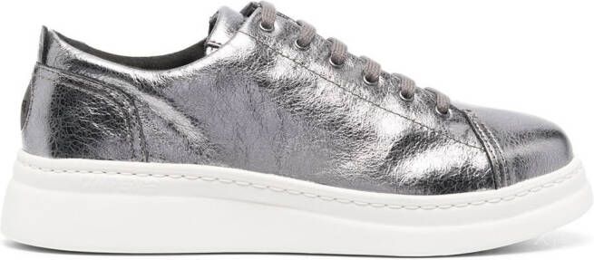 Camper metallic lace-up low-top sneakers Grey