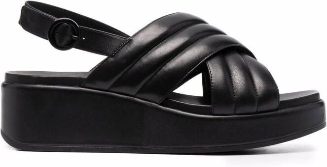 Camper Misia leather sandals Black