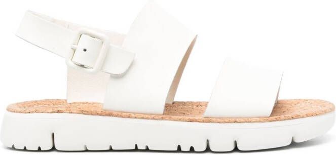 Camper Oruga leather sandals White