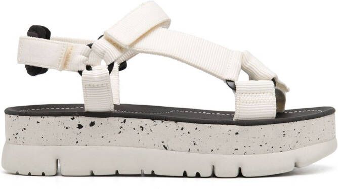 Camper Oruga Up platform sandals White