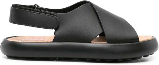 Camper Pelotas Flota leather sandals Black
