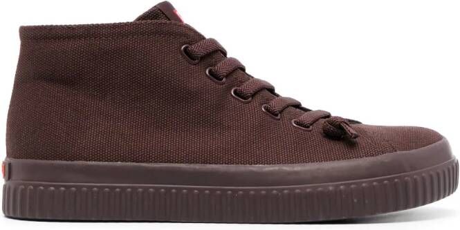 Camper Peu laced high-top sneakers Brown
