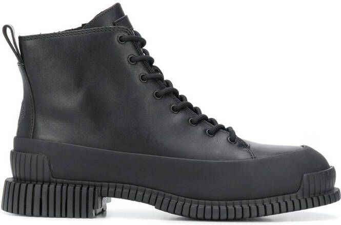 Camper Pix lace-up combat boots Black